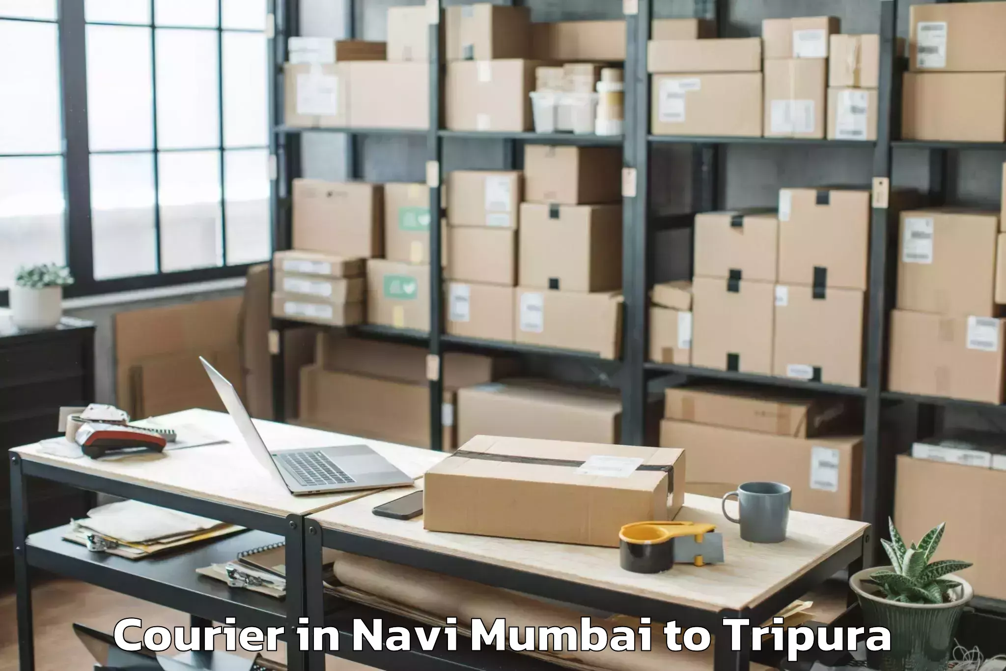 Reliable Navi Mumbai to Bishalgarh Courier